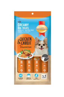 SmartHeart Creamy Dog Treats - Chicken and Carrot