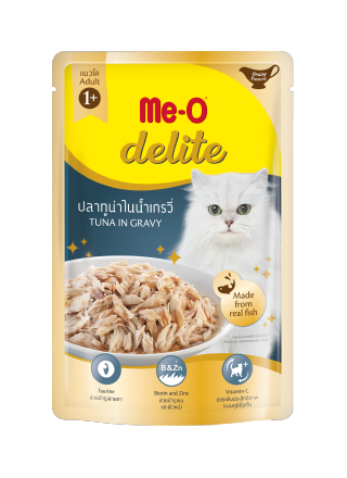 Me-O Delite Cat Pouch - Adult - Tuna in Gravy