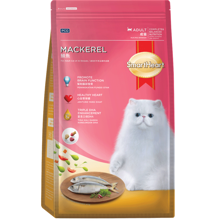 SmartHeart Cat Dry - Adult - Mackerel